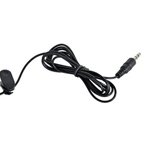 Alcioneo mini registrazione microfono Tie risvolto clip per Smart Phone laptop PC notebook nero black mini