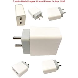 Frosskin 3X Adapter Charger with 2 ampere 1m Micro USB Data Cable for Honor 6X, Holly 2 Plus/5X/5C/3/8/4X/6/6 Plus, Huawei P8 Lite/ G630/G6