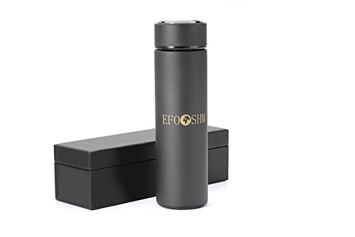 Efoshm Thermosflaschen Edelstahl-500ml Wasserflasche Vakuum-Isolierflasche für Kalt- und Heißgetränke einschließlich Teesieb für Büro, Sport, Outdoor - Ideal für Kaffee, Tee, Kaltgetränke