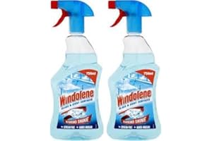 Gharana Swaad ka Khazaana Windolene Glass Cleaner Spray 750ml (Pack of 2) Glass Surfaces Gleaming Crystal Clear Results Spotless Windows & Mirrors Every Time Ready to Sparkle Glass Cleaner Spray
