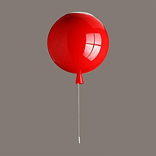 LED Creative Ceiling Light Chrome Modern Minimalist Bedroom Chandelier Study Restaurant Character Warm Children Colour Balloon Ceiling Light red