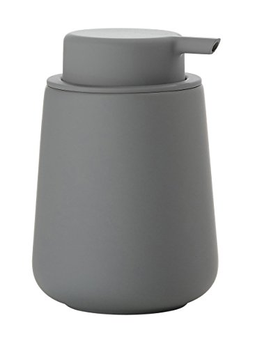 ZONE Seifenpumpe NOVA ONE, Steingut mit Soft-Touch, grau, ca. 11,5 cm H