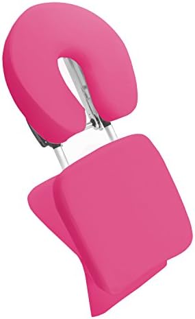 Lyndan - Cooma Pink Lightweight Portable Tabletop Cradle Headrest Massage Support Rack Attachment Desktop Table Top for Indian Head Massage Shiatsu Beauty Spa Therapy Tattoo Salon Reiki Healing Swedish Massage Physiotherapy with Carrier Bag