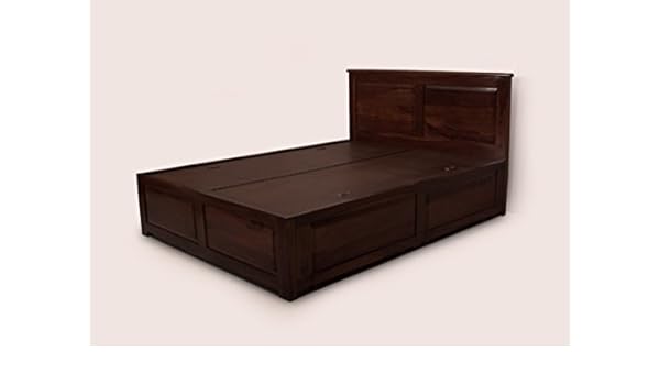 Lifeestyle Com Sheesham Wood King Size Box Bed With 2 Drawers