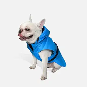 Mutt of Course Sky Blue Hoodie Raincoat for Dogs (3XL - for Dalmations, Indies, Boxers and Similar Breeds)