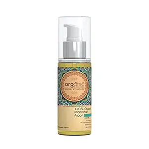 Aryanveda By Arganic Organic Moroccan Argan Hair Oil For Hair Growth and Hair Loss Control With Moroccan Oil For Men & Women 100 Ml