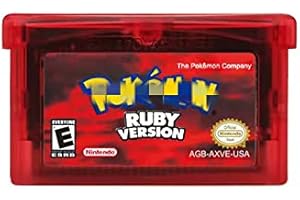 ZEZHE Pokemon Ultra Purple Version Gameboy Advance GBA Multi Colours Classic Game Accessories NDSL GB GB C GBM GBA SP (Ruby)