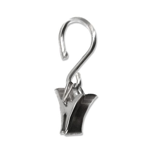 Interdeco Seilklammern für Seilspanngarnituren, Metallklammern vernickelt (100 Stück)