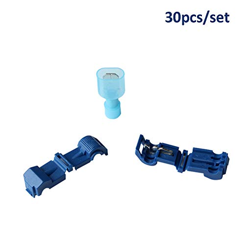 Preisvergleich Produktbild Domeilleur 30 Stück Schnellsplice Terminals, Verbinder, Schnellsplice Lock Drahtklemmen, langlebig, elektrisch, Crimpkabel-Snap, elektrische Crimpkabel-Kombinationen