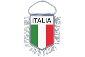 Akachafactory Fanion Mini Drapeau Pays Voiture Decoration Italie Italien Italia