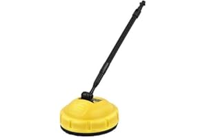ALMABNER Brosse rotative pour nettoyeur haute pression Karcher K - Long manche - Pour nettoyer les surfaces d'allée, les terrasses, les portes de garage, les allées - Outils de nettoyage pour Karcher K