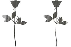 ‎GREENIT GreenIT Rose 10cm Auto Fenster Spiegel Aufkleber Tattoo die Cut Decals Vinyl Selbstklebende Deko Folie Depeche Mode (2 Stück Chrom)