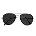Price comparison product image By Robelli Police / Swat / Army / Emergency Services Fancy Dress Accessories (Black & Silver Aviator Sunglasses)