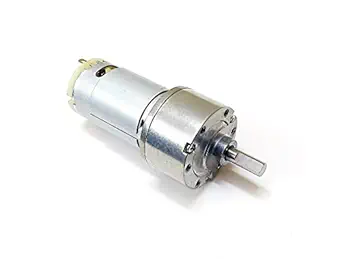 ERH India 6v DC - 12v DC Gear Motor 12V 200-1000 RPM Johnson Geared Motor WITH Metal Gear Box DC Geared Motor High Torque DC Gear Motor for DIY Robotics Kits and Projects