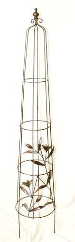 DanDiBo Rankhilfe 130486 XL Rankpyramide 154 cm Kletterhilfe Rankgitter Bodenstecker Zaun - 5