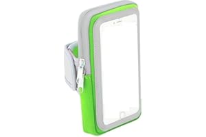 Sportarmband kompatibel für Samsung Galaxy A20e / A30 / A30s / A50 / A51 Armband Handy Halter Case für Training, Laufen, Joggen und Fitness - Dealbude24 Armtasche Groß Grün