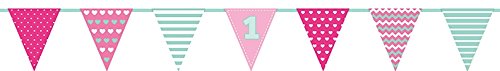 48-tlg. Partyset Minnie Baby 1. Geburtstag rosa – für 8 Personen – Partygeschirr und Zubehör - 5