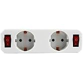 Adapter 2 sockets with 2 switches, thief distributor with switch.