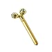 Produktbild SODIAL elektrische roller 3d-massage face-lift-instrument schoenheit koerper facial heben anti-falten 3D massagestab V gesicht gold bar kiefer artefakt - Gold galvanisieren