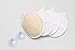 Exfoliating Loofah Sponge Pads (4 Pack) + Bonus Drying Hooks - All Natural Luffa for Men & Women