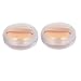 Sourcingmap Sponge Puff Pad Round Makeup Tool Loose Powder Box Case Clear - 2-Piece