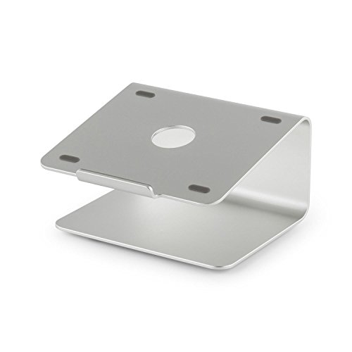 auna A-ST-2 Lapständer Notebook Halter (ergonomischer Blickwinkel von 18°, Silikon-Pads, wärmeabführendes Aluminium) silber - 8