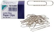 Initiative Paper Clip Jumbo Wavy 100s