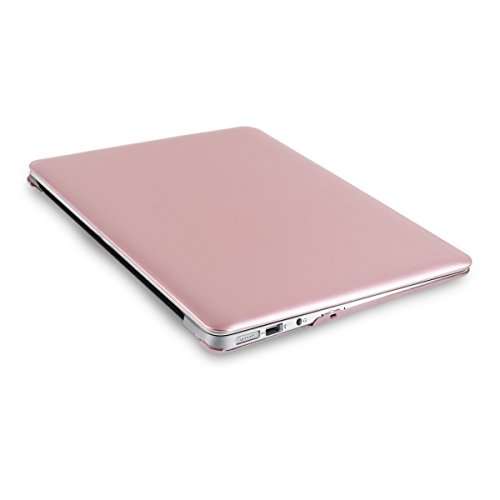 kwmobile Hardcase Laptop Hülle für Apple MacBook Air 13″ (ab Mitte 2011) – Metallic Pink dünne gummierte Schutzhülle Cover Case Tasche - 4