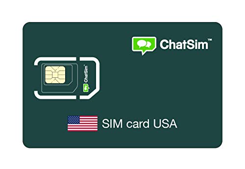 SIM Card internazionale per viaggi negli STATI UNITI e in tutto il mondo - ChatSim - copertura 165 Paesi, roaming globale - rete multi-operatore GSM/2G/3G/4G, no costi fissi. 1GB per 30 giorni