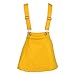 Lil Orchids Girls Yellow Stretchable Dungree (LO-DNGRE-003-YLW_Yellow) RS.599.00