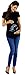 Zeta Ville Maternity - Women's Funny Baby w/h Naughty Finger Scan T-shirt - 069c (Black, UK 10/12)