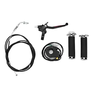 Throttle Clutch Handle Kit, Sensitive Simple Installation Waterproof Mini Bike Parts Replacement for 49cc 60cc 66cc 80cc for Engine Motorized Bicycle