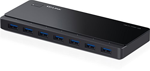 TP-LINK UH700 7-Port USB 3.0 HUB inklusive Netzadapter und USB 3.0 Kabel, bis zu 5 Gbit/s, Hot Swapping, unterstützt Windows, Mac OS, Linux, schwarz - 2
