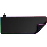 Rampage MP22 RGB LED'li Gaming Mouse Pad XL Mouse Pad Tam Boy, 300x800x3 mm, Siyah