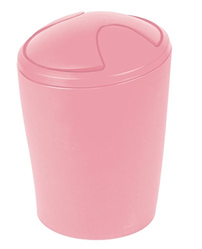 Spirella 1018675 Move Abfalleimer, 5 L Badaccessoires, Polypropylen, frosty-rose, 28 x 20 x 20 cm