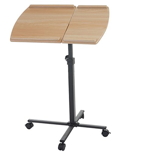 Laptoptisch Lancester, Notebooktisch Laptopständer, höhenverstellbar schwenkbar ~ Buche-Optik - 3
