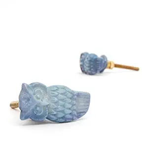 Decokrafts Kingowl Knobs for Dresser Drawers and Kitchen, Bathroom Cabinet, Office ( Set of 2 )