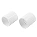 Produktbild PVC Gerade Rohr Rohr Anschluss 50 mm Inner Dia 2 Pcs Weiß