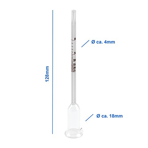 Lantelme 4411 Glas Vinometer 0 bis 25 Vol % zum messen der Alkohol-Prozente im Wein - 2