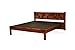 Induscraft Charming Queen Size Bed (Lacquered Finish, Brown) RS.18999.00