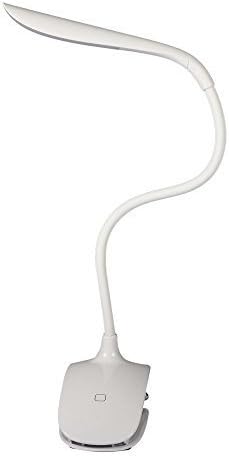 YISCOR Portable Clamp on Clip Touch LED Desk Lamp LED Reading Lamp - Computer Keyboard Partner - Brightness Adjusted Minimalist Style USB-Powered