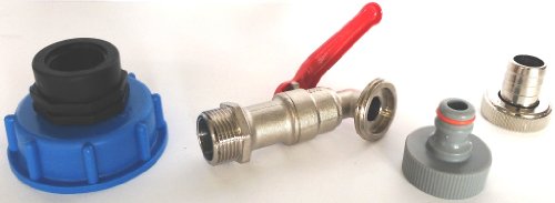 CMS60133MK99 Auslauf Kugelhahn mit Stecker passend für Gardena, IBC-Container-Zubehör-Regenwasser-Tank-Adapter-Fitting-Kanister - 3