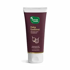 Mother Sparsh Onion Hair Conditioner with Black Seed Oil | Controls Hair Fall & Thinning of Hair | Stimulate Hair Growth | No Parabens, Silicon & Mineral Oils | 150ml