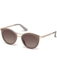 Guess - GU7490, Cat eye, acetato/metal, mujer, BEIGE ROSE GOLD/BROWN SHADED(57F B), 51/21/140