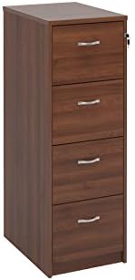 DAMS4 Draw Filing Cabinet-Walnut, 65x48x136 cm