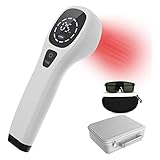 Ikeener Red Light Therapy Device,fda Cleared Handheld Cold Laser Therapy Device,infrared Light Therapy Pain Relief Device For Joint And Muscle,knee,shoulder,back Reliever,with Free Goggles(4x808nm)