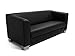 Produktbild CHICAGO 3er Sofa / Ledersofa, schwarz