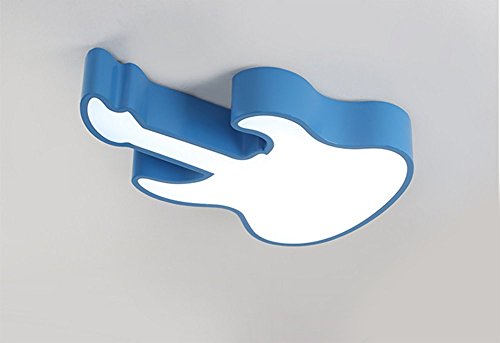 Preisvergleich Produktbild GZLight Deckenleuchten Modern Guitar Kinder einfach Leuchten blau Durchmesser 60 cm Drei hellen Farben Led