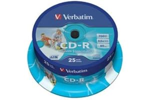 TONERAHORRO Tonersparnis® für den Einsatz in Verbatim CD-R Printables 52x 700MB (Tarrinine 25 Stück)