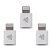 Produktbild Power Theory 3X Apple Lightning Adapter auf Micro USB Connector - 8 Pin Stecker, Microusb, Dock, Dockingstation